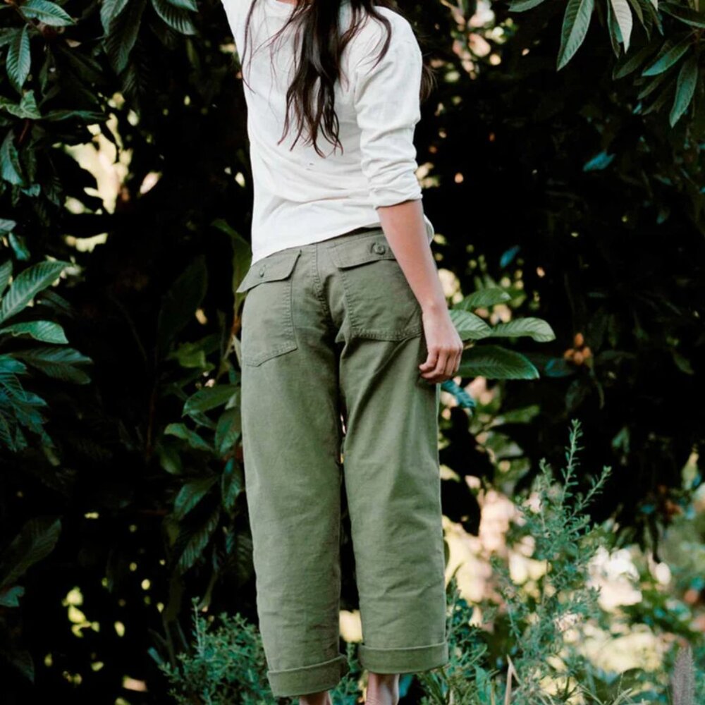 imogene + willie Blake Military Trouser in Olive size S